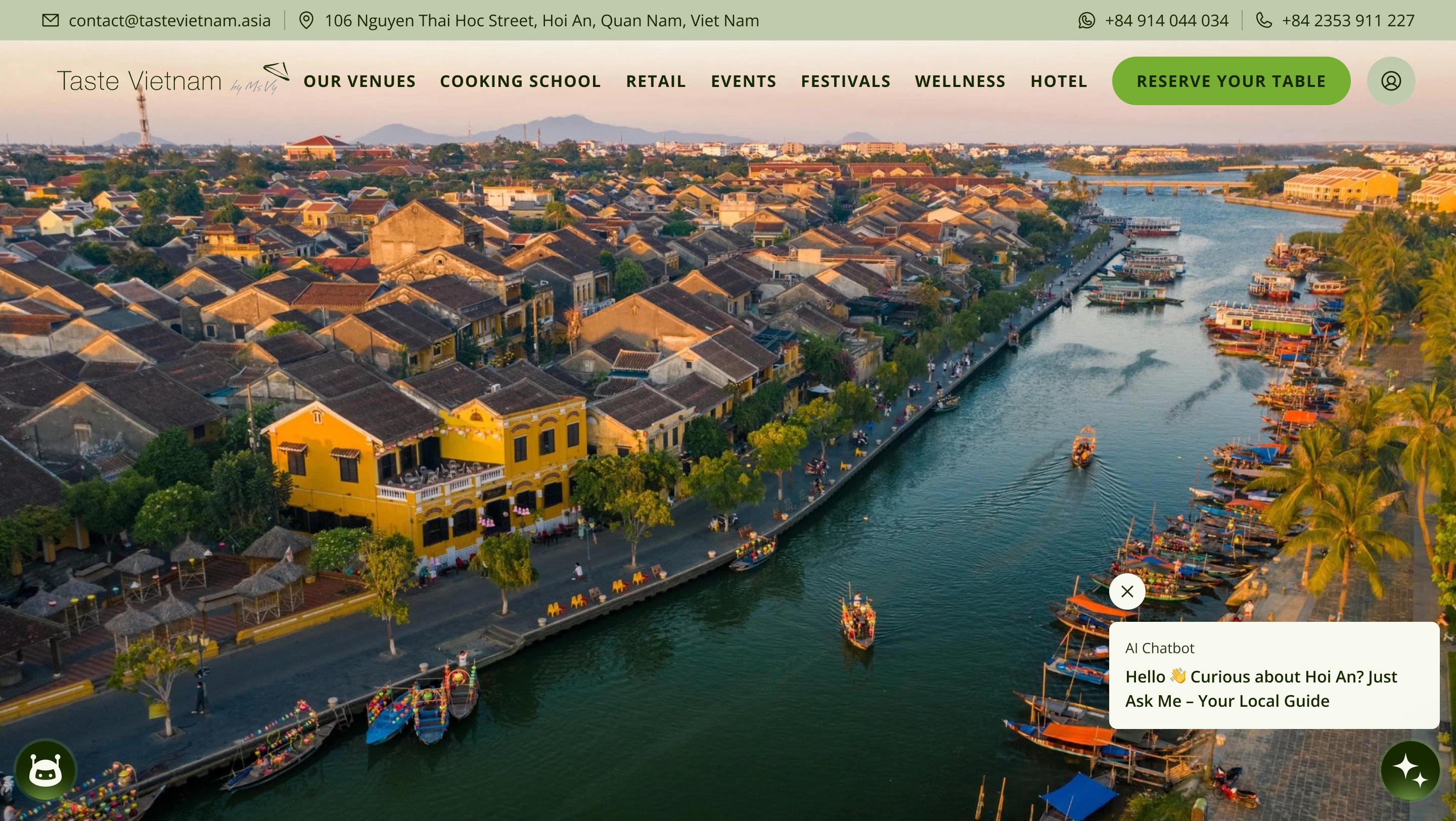 Before: Taste Vietnam - Discover the Essence of Vietnam original website